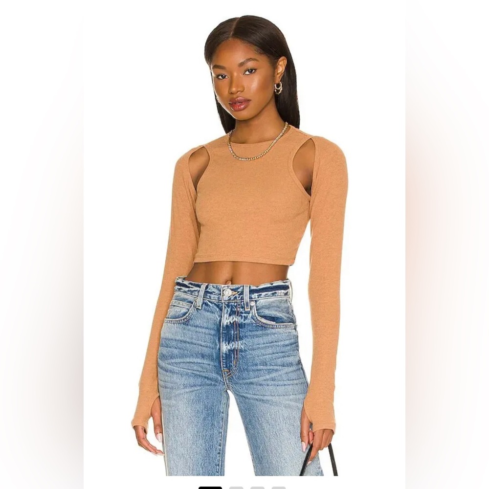 Not Yours To Keep Remington Cut Out Top in Caramel